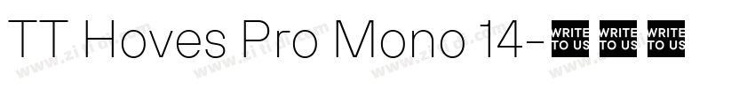 TT Hoves Pro Mono 14字体转换